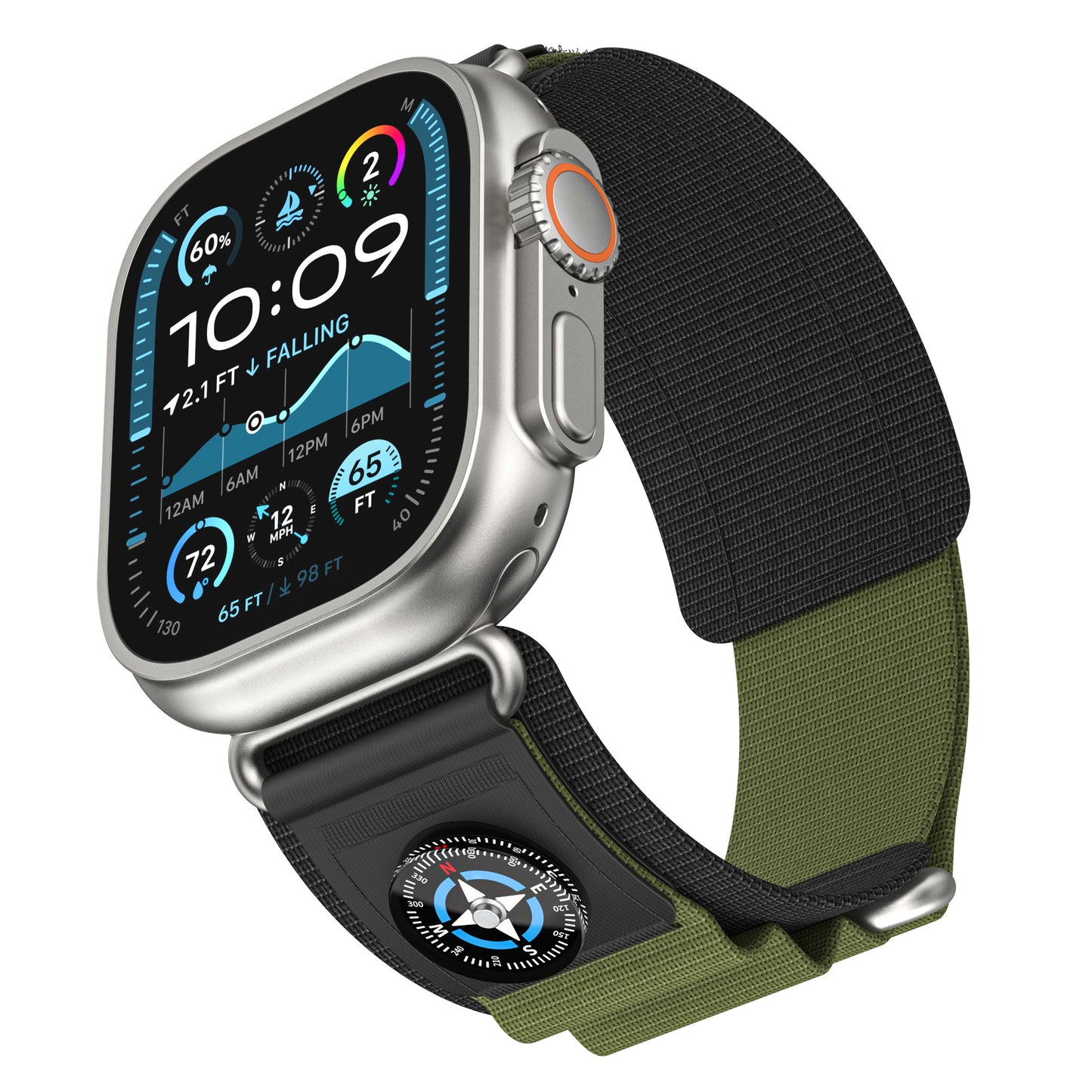 Apple Watch Adventure Nylon Velcro Compass Band