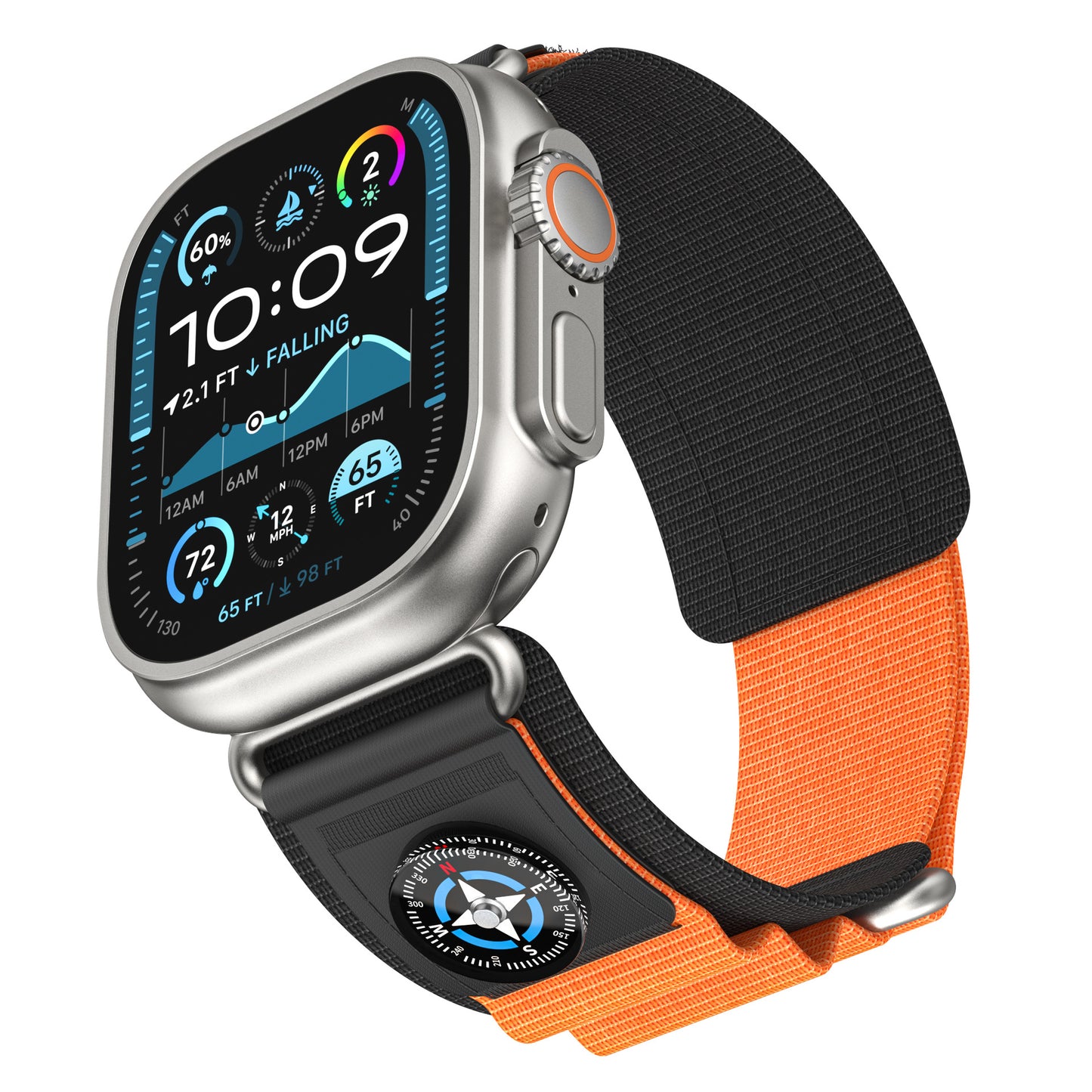 Apple Watch Adventure Nylon Velcro Compass Band