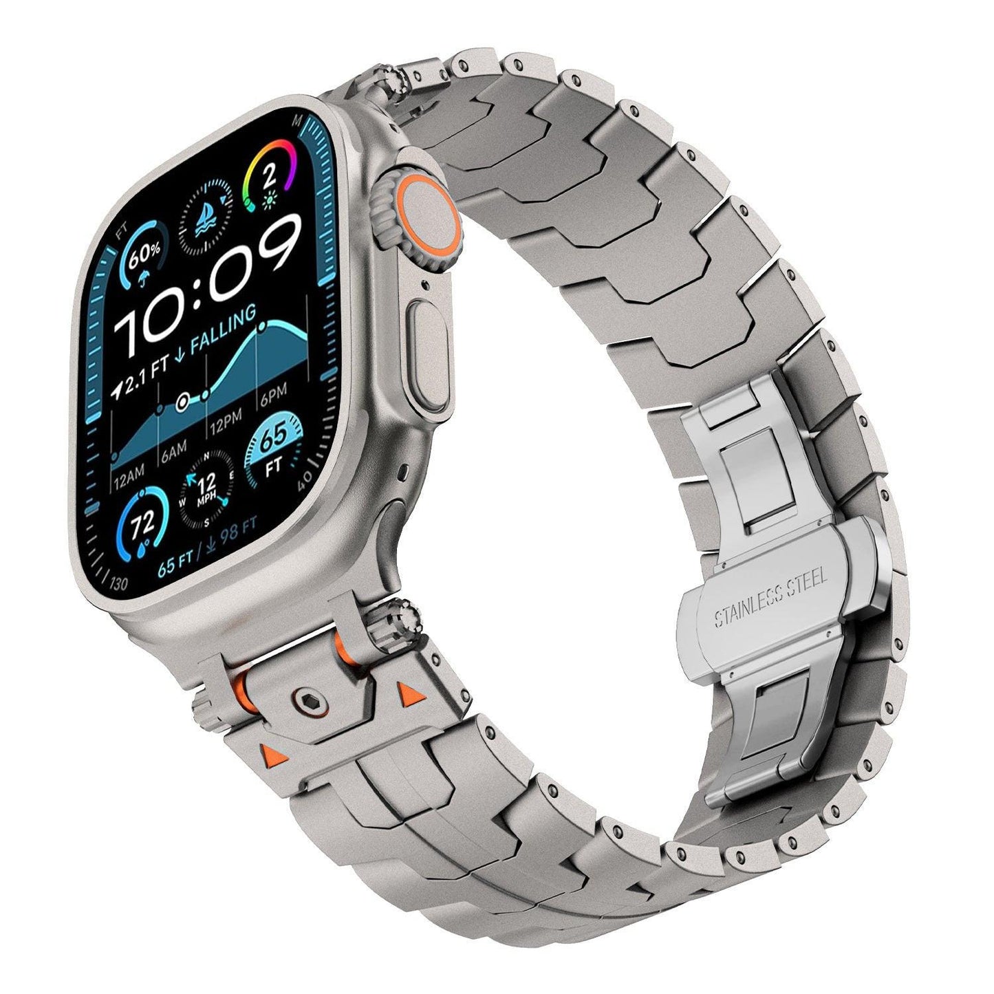 Armor-Link Stainless Steel Band for Apple Watch