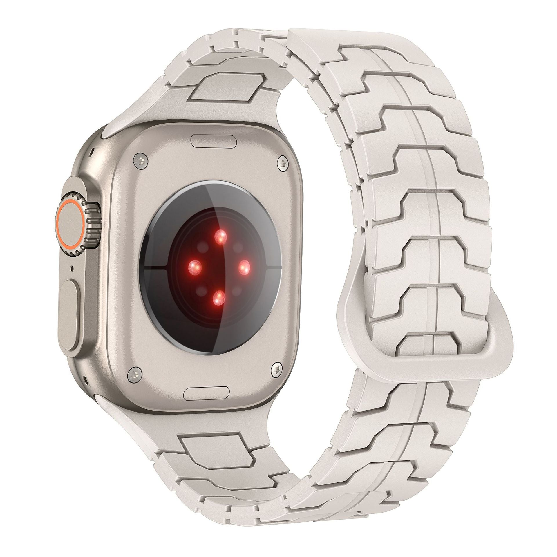 ArmorLink Silicone Band for Apple Watch Rugged Modern Design.