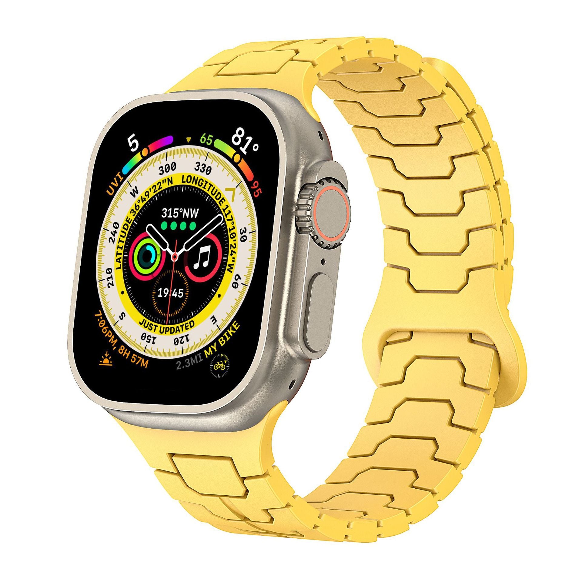 ArmorLink Silicone Band for Apple Watch Rugged Modern Design.