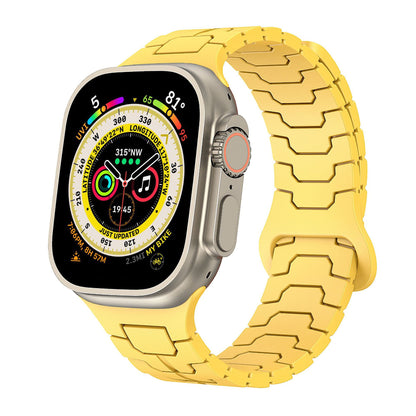 ArmorLink Silicone Band for Apple Watch Rugged Modern Design.