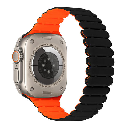 Bamboo Link Inspired Magnetic Silicone Band for Apple Watch