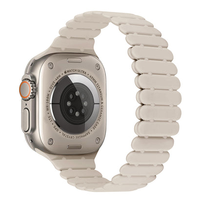 Bamboo Link Inspired Magnetic Silicone Band for Apple Watch