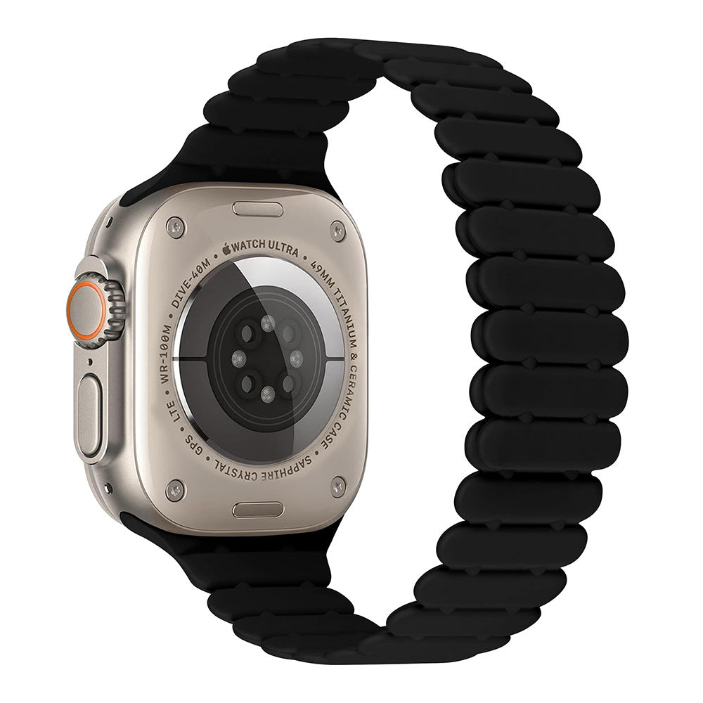 Bamboo Link Inspired Magnetic Silicone Band for Apple Watch