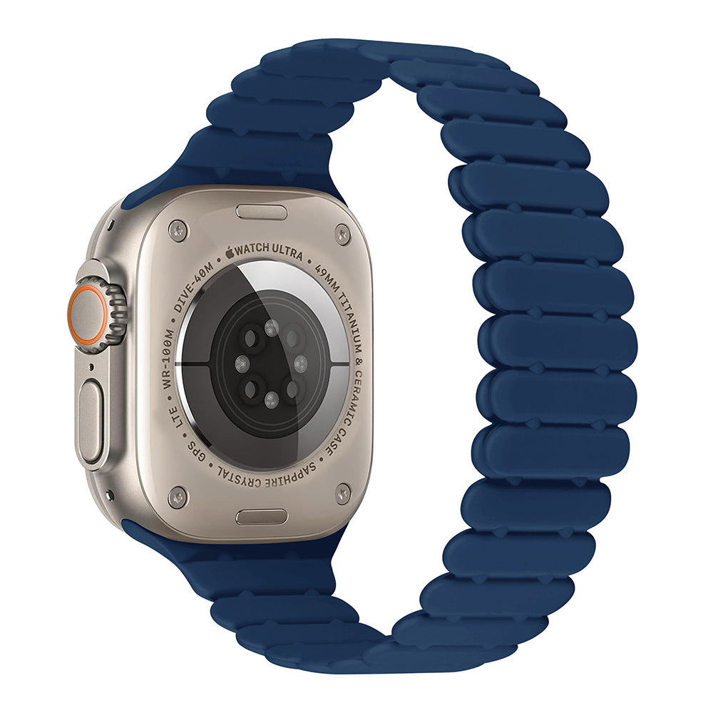 Bamboo Link Inspired Magnetic Silicone Band for Apple Watch
