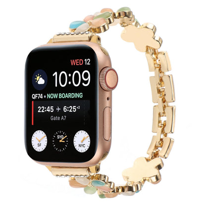 Blossom Charm Jewelry Band for Apple Watch – Elegant Floral Bracelet Style Strap