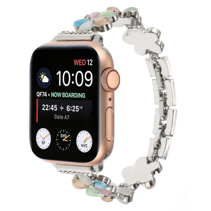 Blossom Charm Jewelry Band for Apple Watch – Elegant Floral Bracelet Style Strap