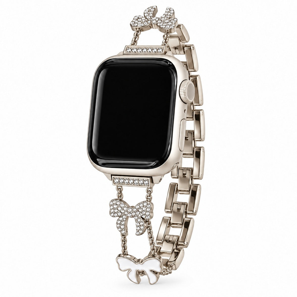 Bow Charm Crystal Chain Band for Apple Watch