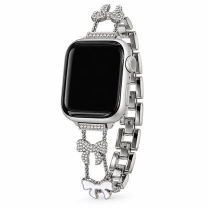 Bow Charm Crystal Chain Band for Apple Watch
