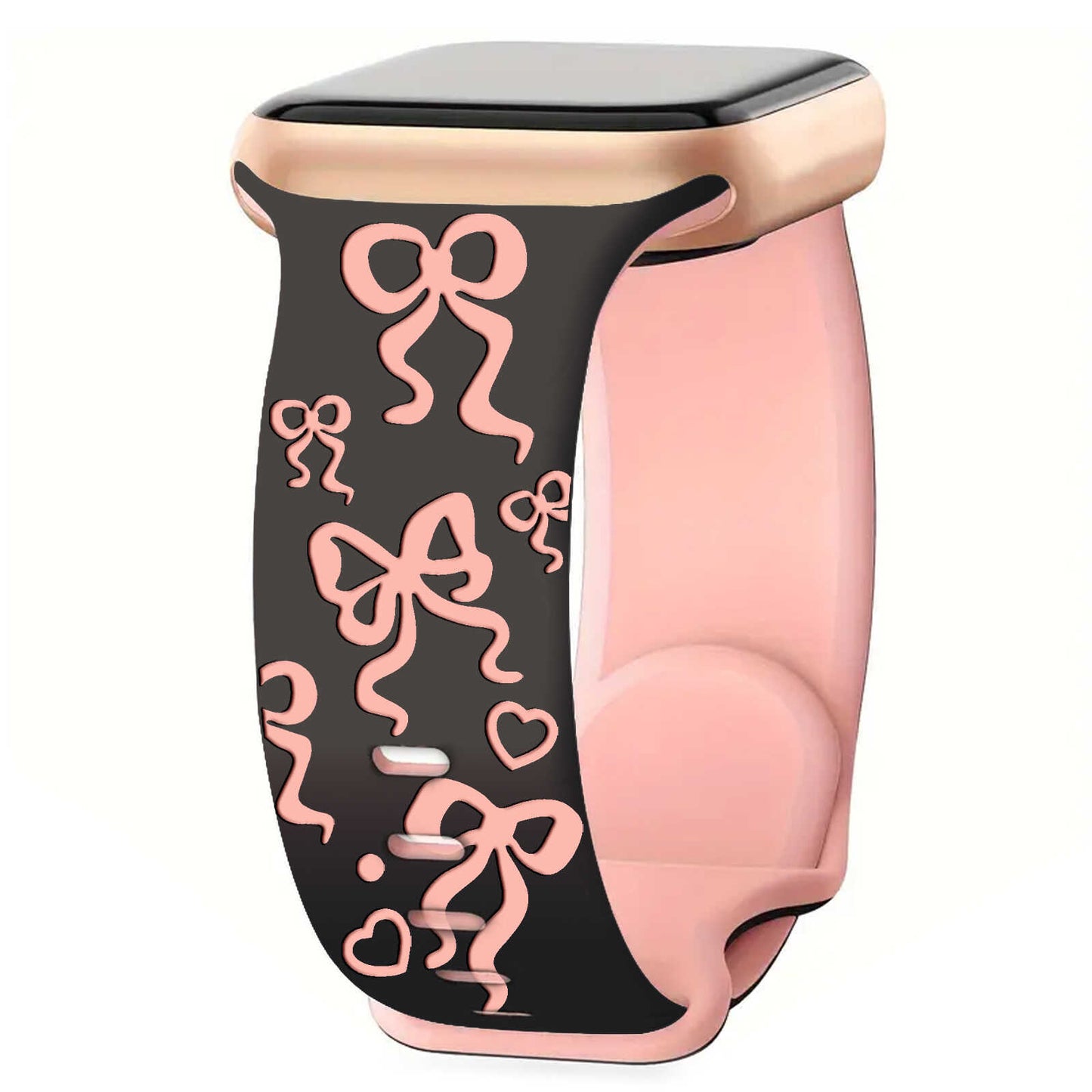 BowCharm Dual-Tone Silicone Band for Apple Watch.