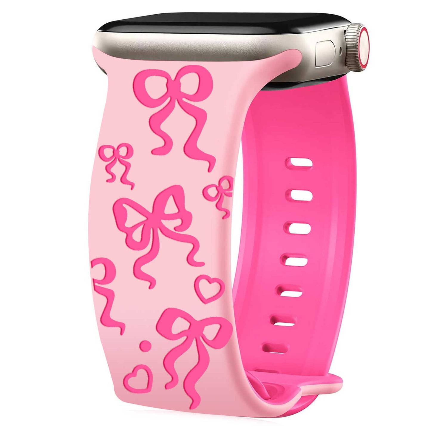 BowCharm Dual-Tone Silicone Band for Apple Watch.