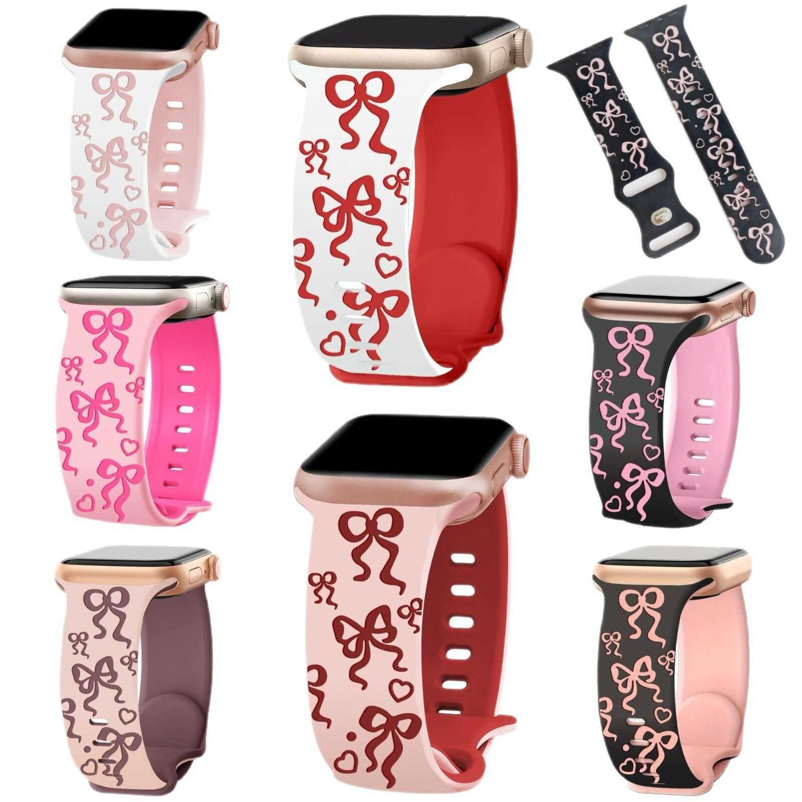 BowCharm Dual-Tone Silicone Band for Apple Watch.