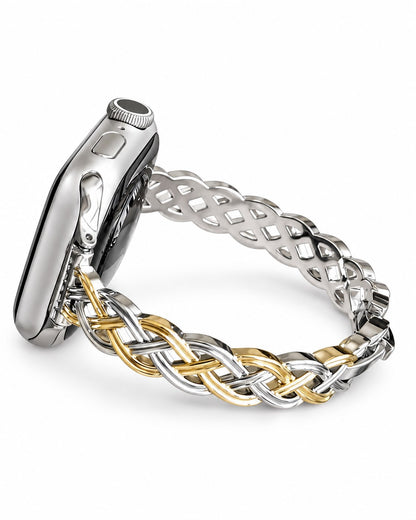 Braided Metal Chain Bracelet Band for Apple Watch