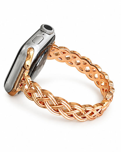 Braided Metal Chain Bracelet Band for Apple Watch