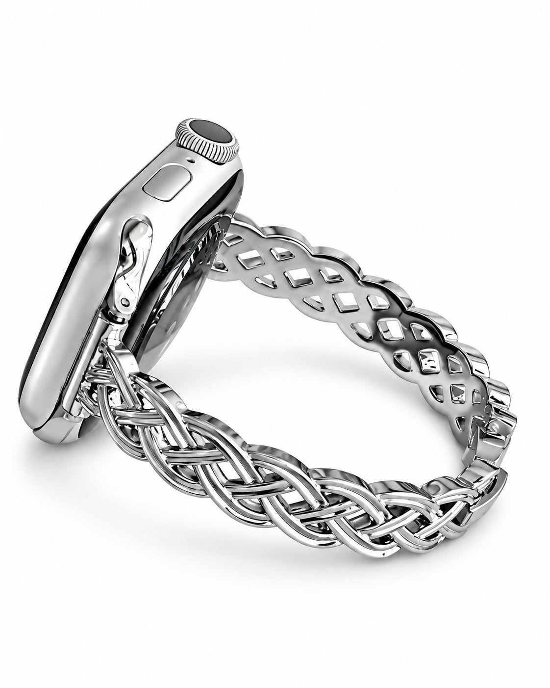 Braided Metal Chain Bracelet Band for Apple Watch