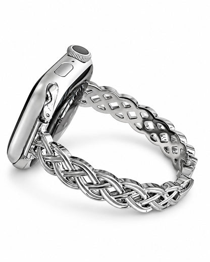 Braided Metal Chain Bracelet Band for Apple Watch