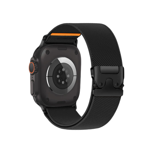 Breathable Elastic Nylon Band with Parachute Clasp for Apple Watch