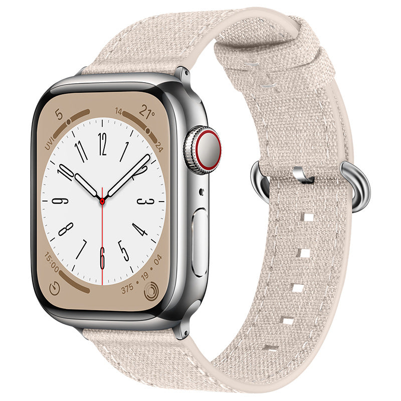 Breathable Lightweight Canvas Band for Apple Watch