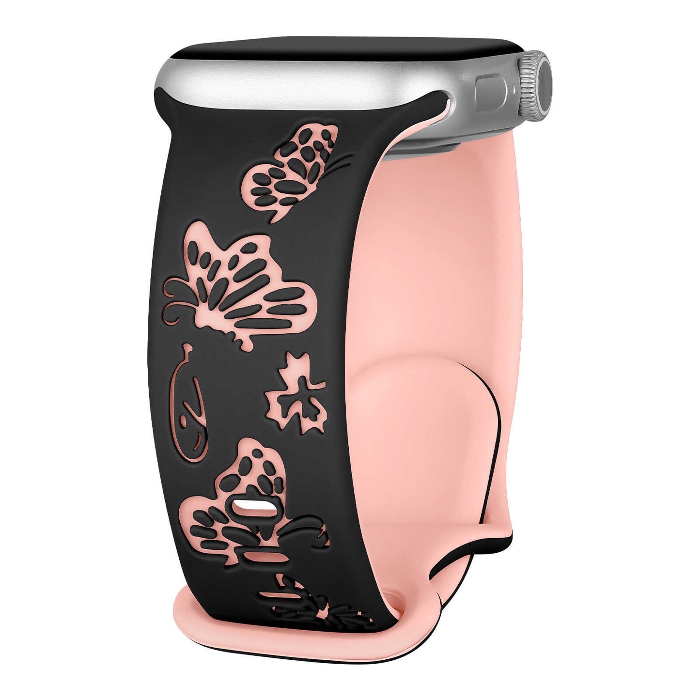 Butterfly Whisper Silicone Band for Apple Watch.