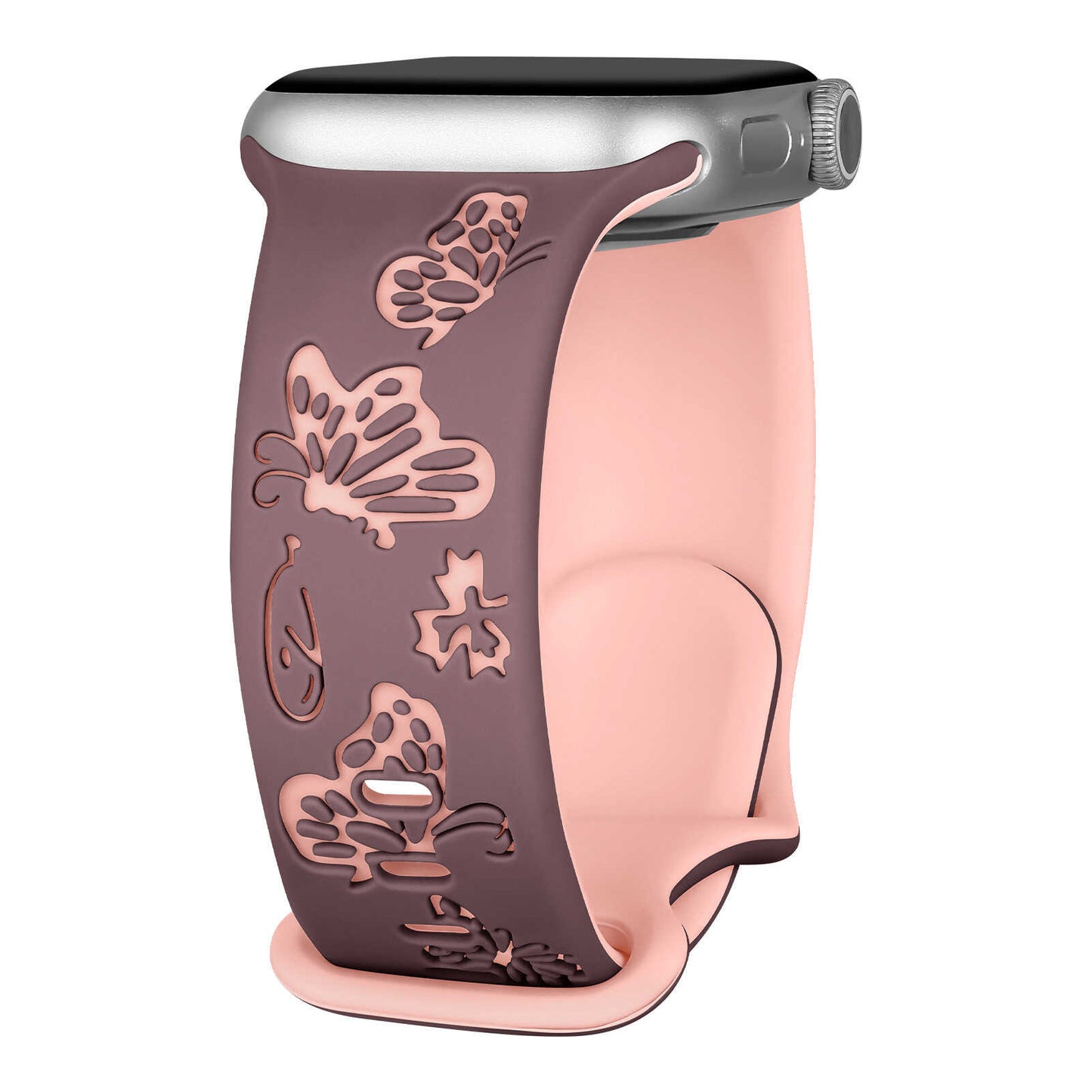 Butterfly Whisper Silicone Band for Apple Watch.