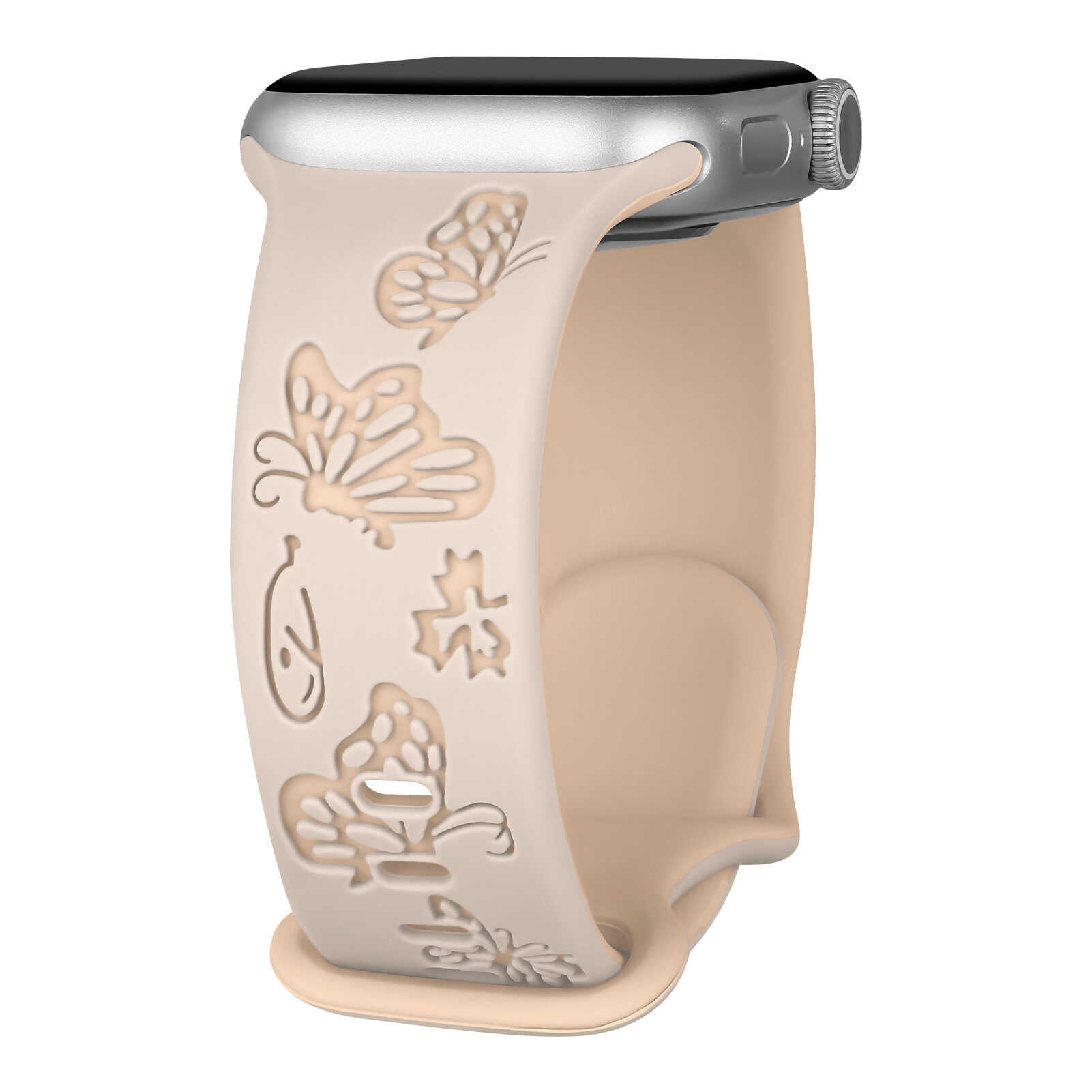 Butterfly Whisper Silicone Band for Apple Watch.