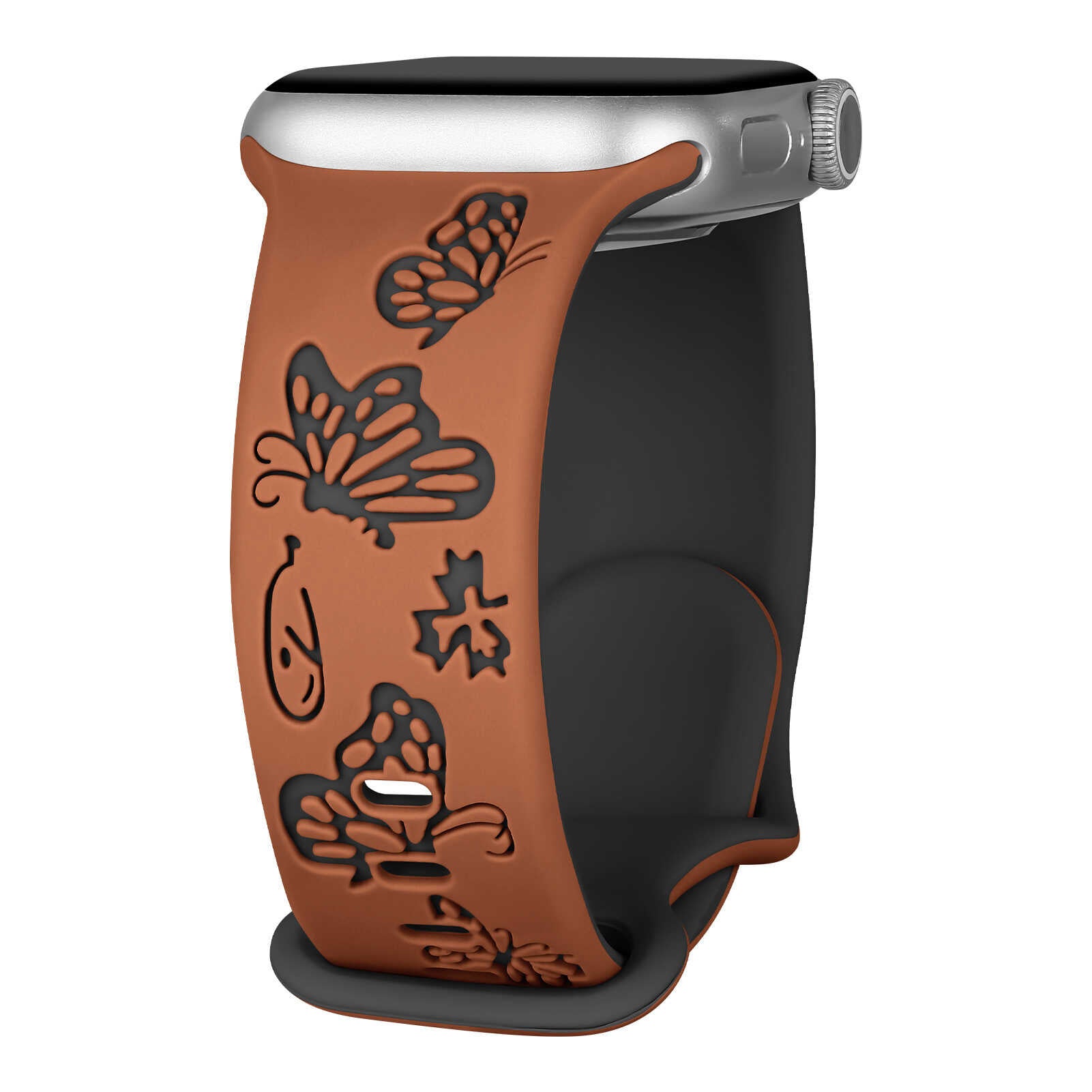 Butterfly Whisper Silicone Band for Apple Watch.