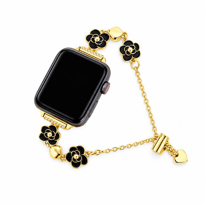 Camellia Bloom Charm Bracelet Band for Apple Watch