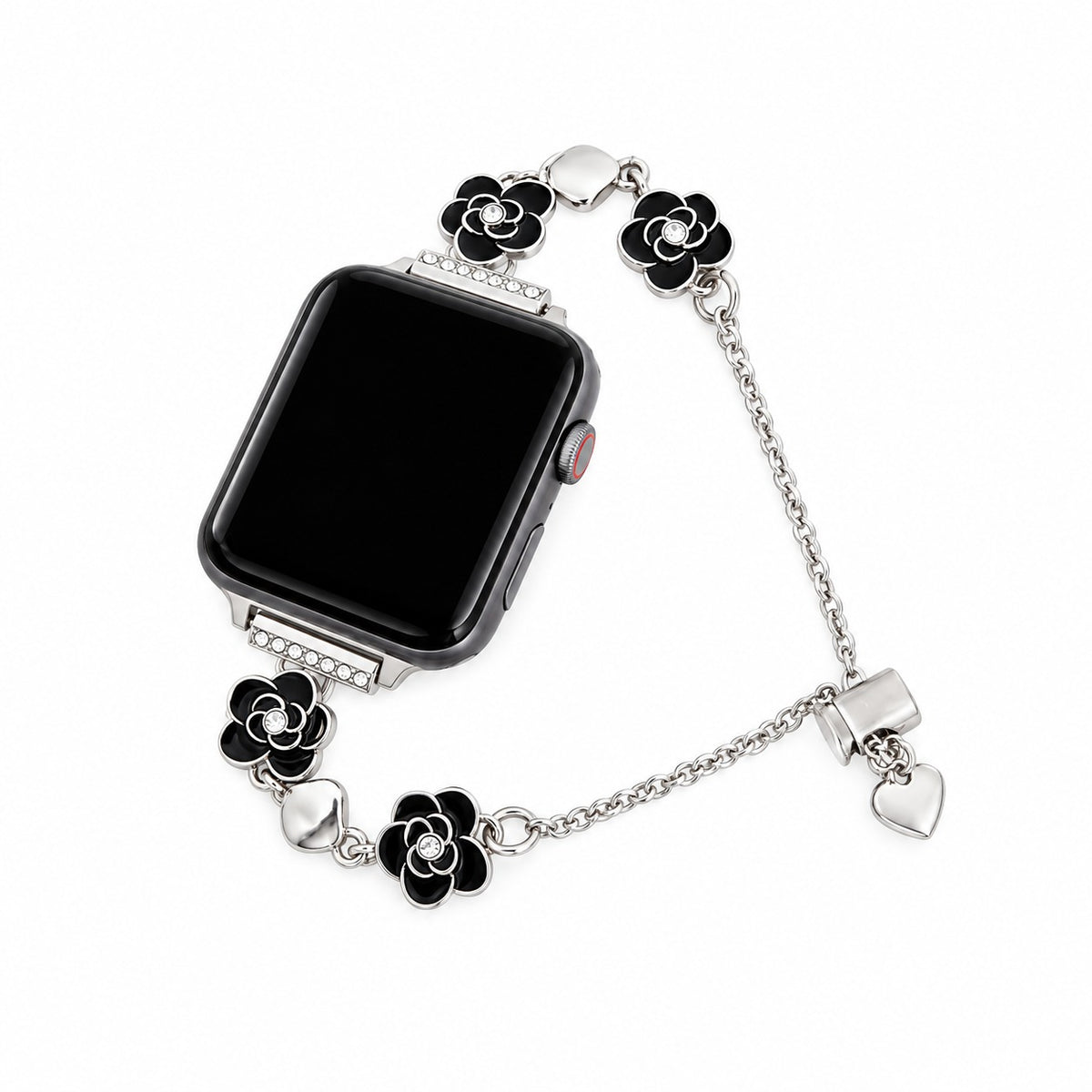 Camellia Bloom Charm Bracelet Band for Apple Watch