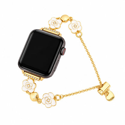 Camellia Bloom Charm Bracelet Band for Apple Watch