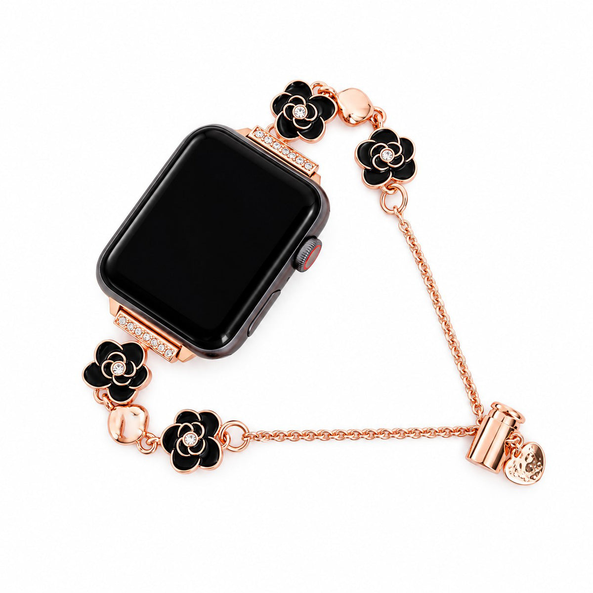 Camellia Bloom Charm Bracelet Band for Apple Watch
