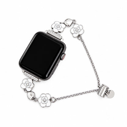 Camellia Bloom Charm Bracelet Band for Apple Watch