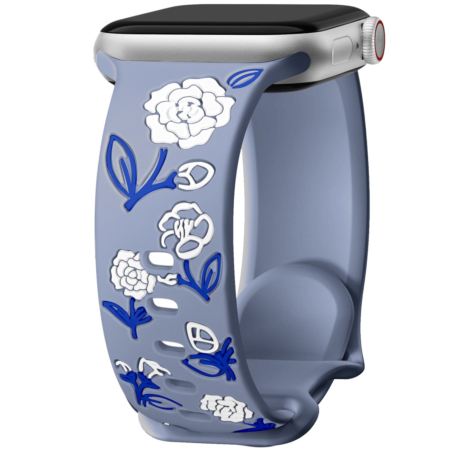 Camellia Floral Silicone Band for Apple Watch