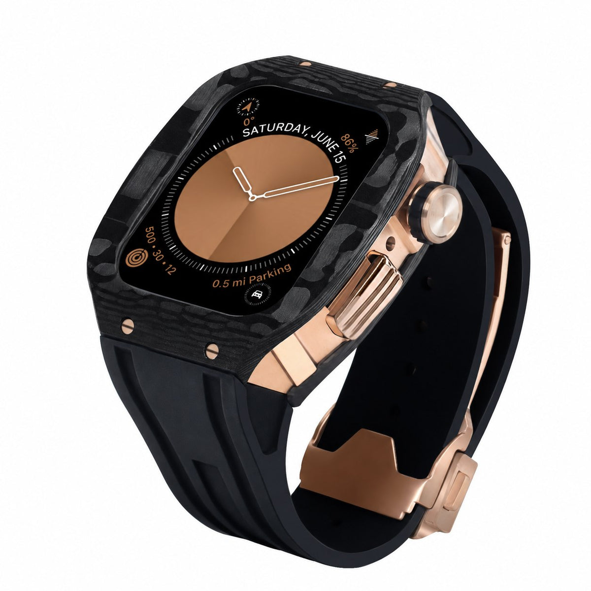 Carbon Fiber Integrated Case Band for Apple Watch