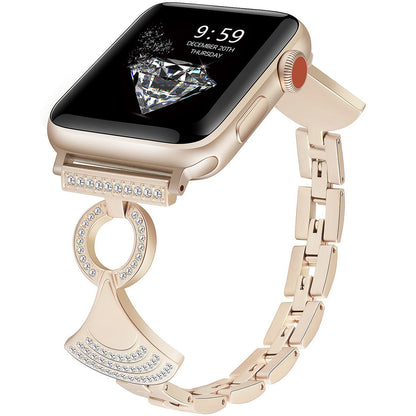 Charm Pendant Jewelry Band for Apple Watch – Elegant Crystal Bracelet Strap