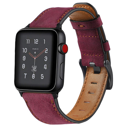 Classic Vintage Leather Watch Band for Apple Watch