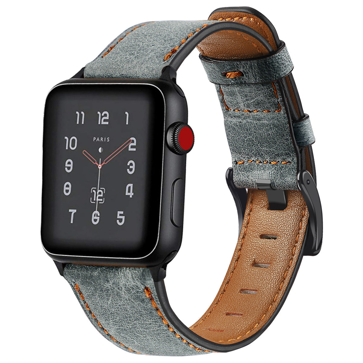 Classic Vintage Leather Watch Band for Apple Watch