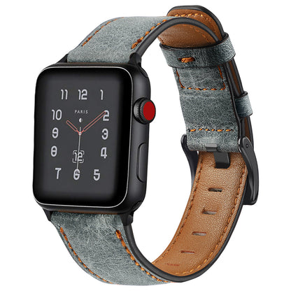 Classic Vintage Leather Watch Band for Apple Watch