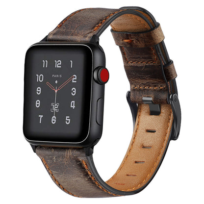 Classic Vintage Leather Watch Band for Apple Watch