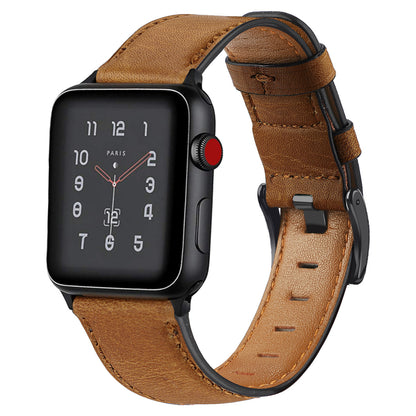 Classic Vintage Leather Watch Band for Apple Watch