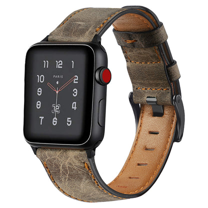 Classic Vintage Leather Watch Band for Apple Watch