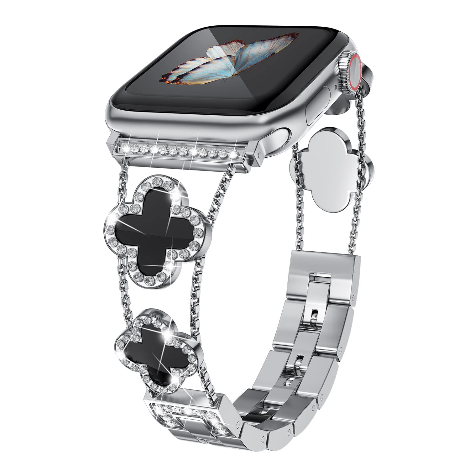 CloverLuxe Diamond Band for Apple Watch.