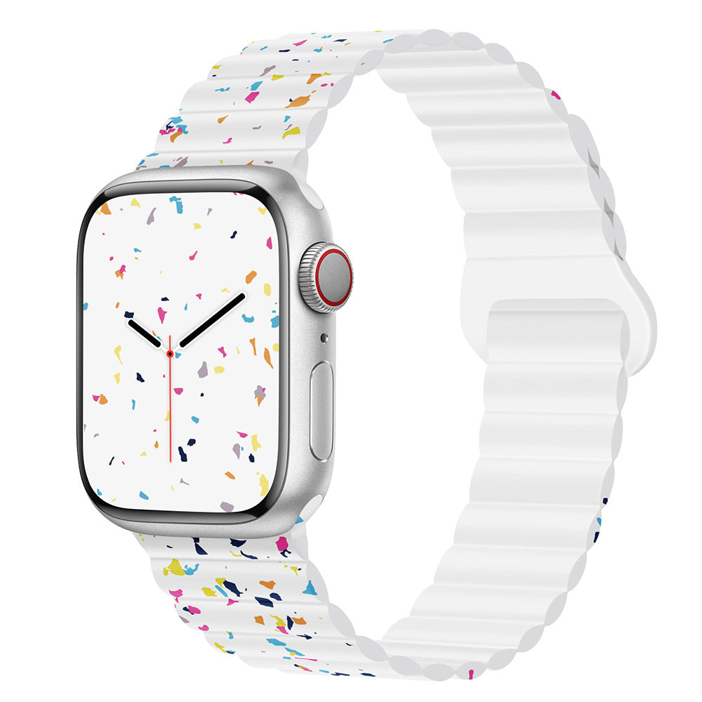 Confetti Magnetic Silicone Band for Apple Watch.