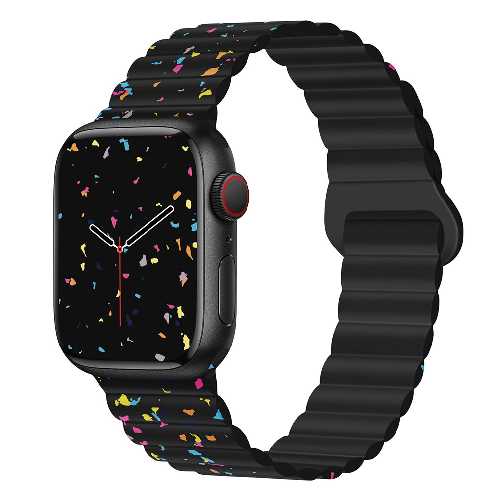 Confetti Magnetic Silicone Band for Apple Watch.