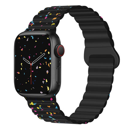 Confetti Magnetic Silicone Band for Apple Watch.