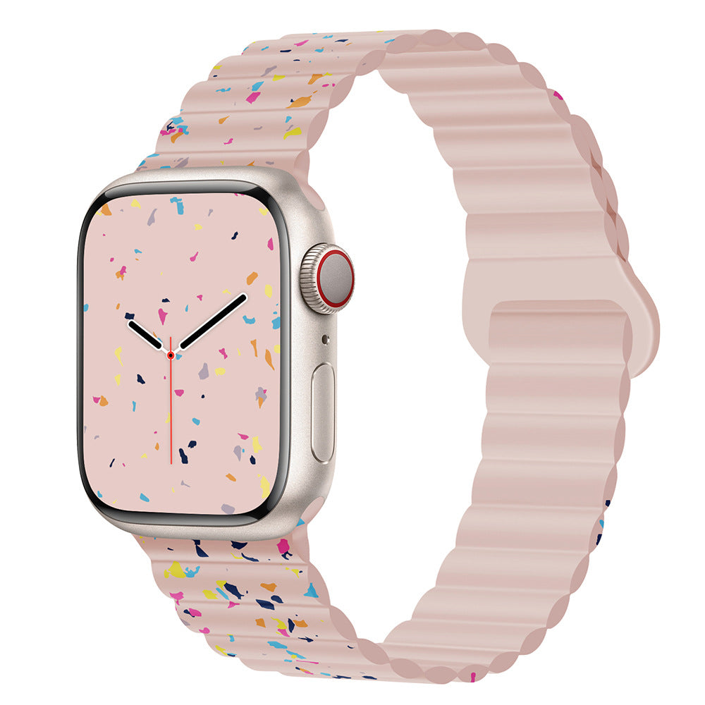 Confetti Magnetic Silicone Band for Apple Watch.