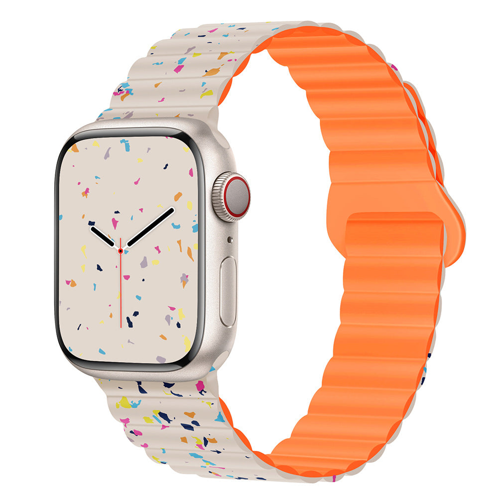 Confetti Magnetic Silicone Band for Apple Watch.