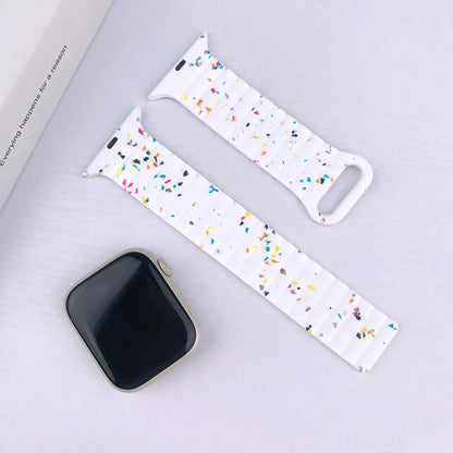 Confetti Magnetic Silicone Band for Apple Watch.