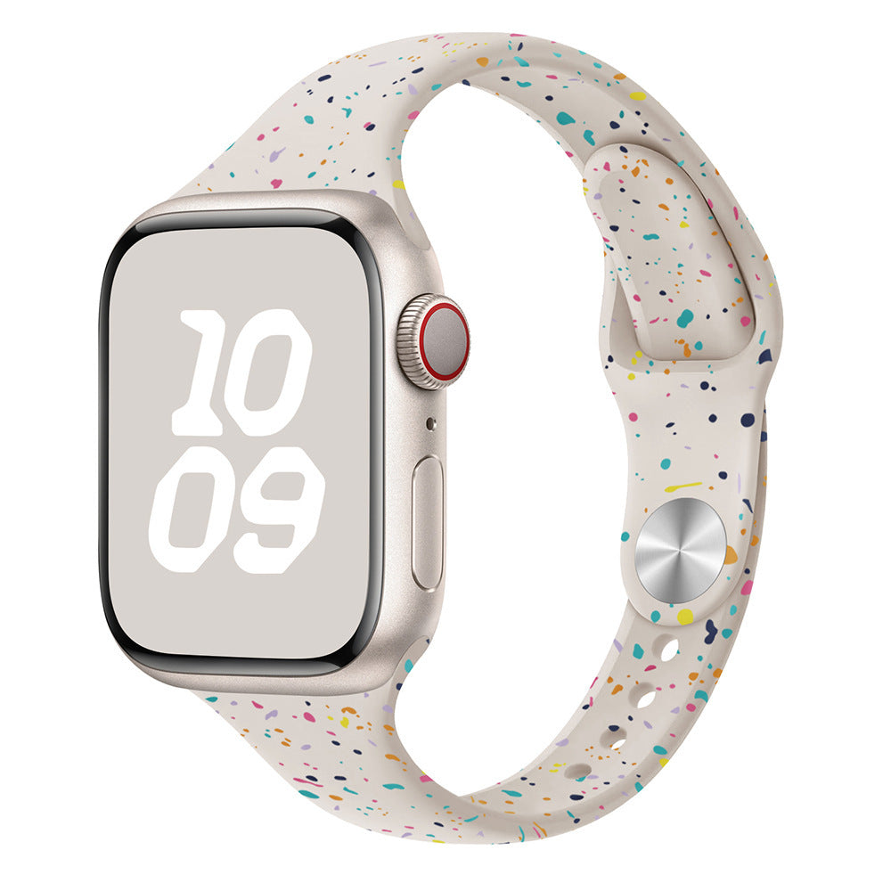 Confetti Slim Silicone Band for Apple Watch