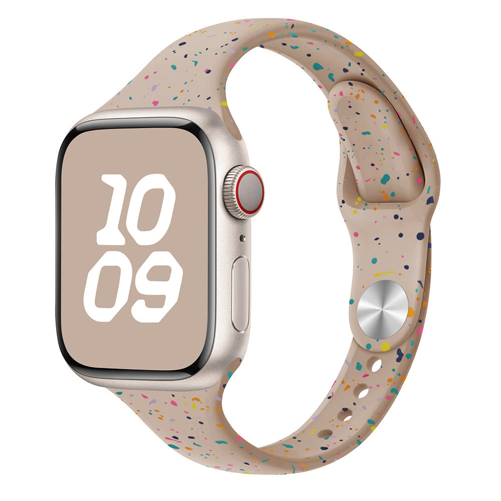 Confetti Slim Silicone Band for Apple Watch